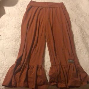 Matilda Jane Gingerbread Big Ruffle Pants
